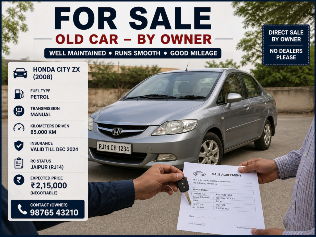 Sale of a personal car